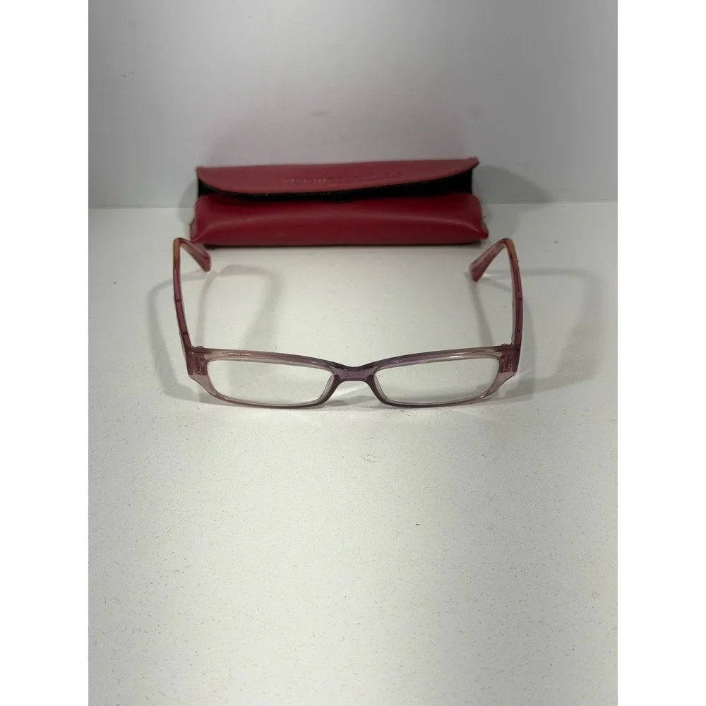 Juicy Couture Little Drama Pink Purple Gradient Eyeglass Frames Peace Heart Y2K